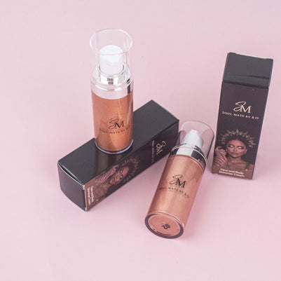 Face and body shimmer cream