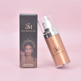 Face and body shimmer cream
